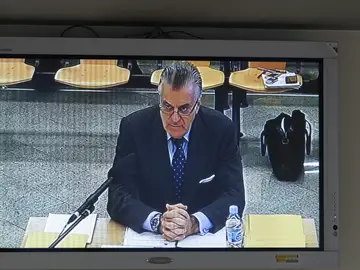 Luis Bárcenas durante su declaración Luis Bárcenas durante su declaración