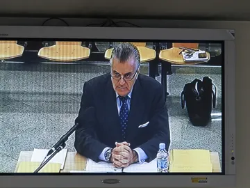 Luis Bárcenas durante su declaración Luis Bárcenas durante su declaración