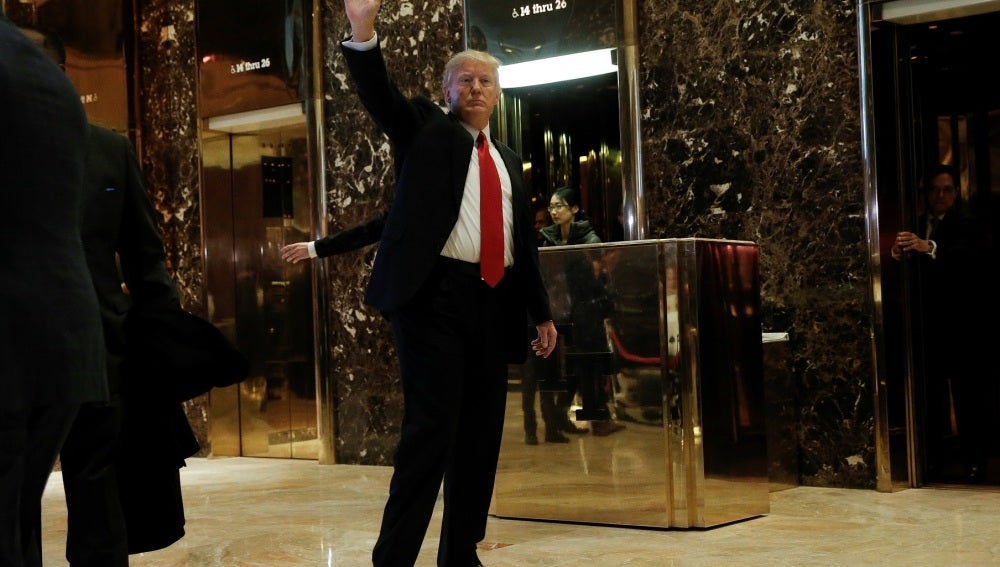 Donald Trump en un hotel