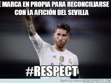 Sergio Ramos, protagonista de los 'memes' del Sevilla - Real Madrid