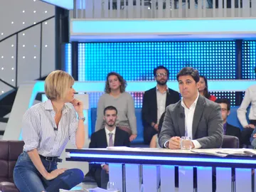 Susanna Griso junto a Fran Rivera en Espejo Público. Susanna Griso junto a Fran Rivera en Espejo Público.