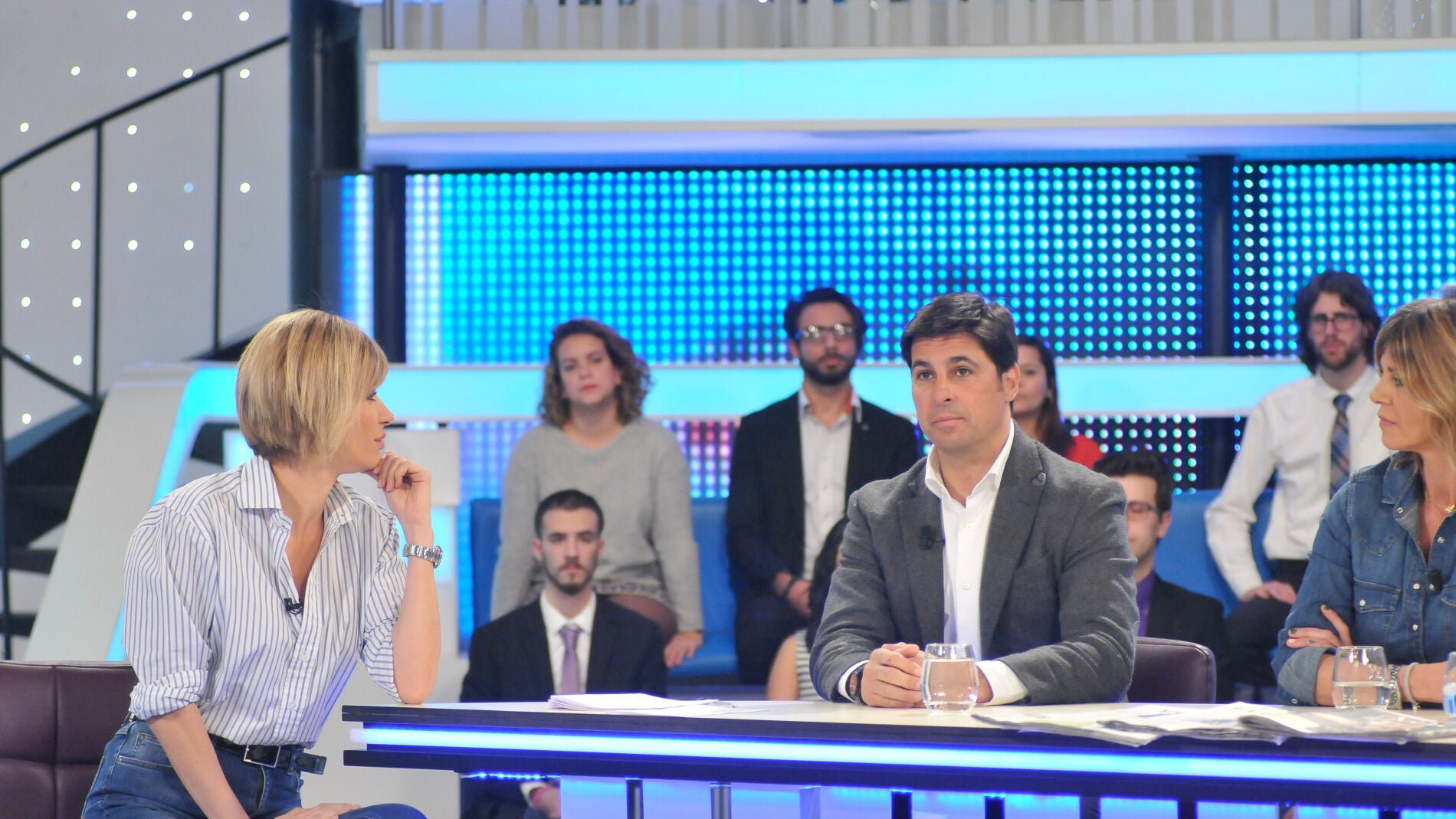 Susanna Griso junto a Fran Rivera en Espejo P&uacute;blico.