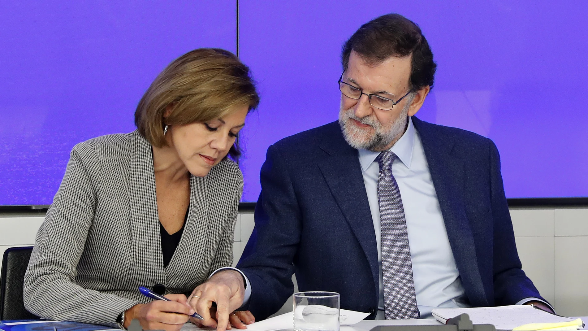 María Dolores de Cospedal y Mariano Rajoy María Dolores de Cospedal y Mariano Rajoy