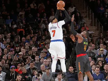 Carmelo Anthony lanzando a canasta Carmelo Anthony lanzando a canasta