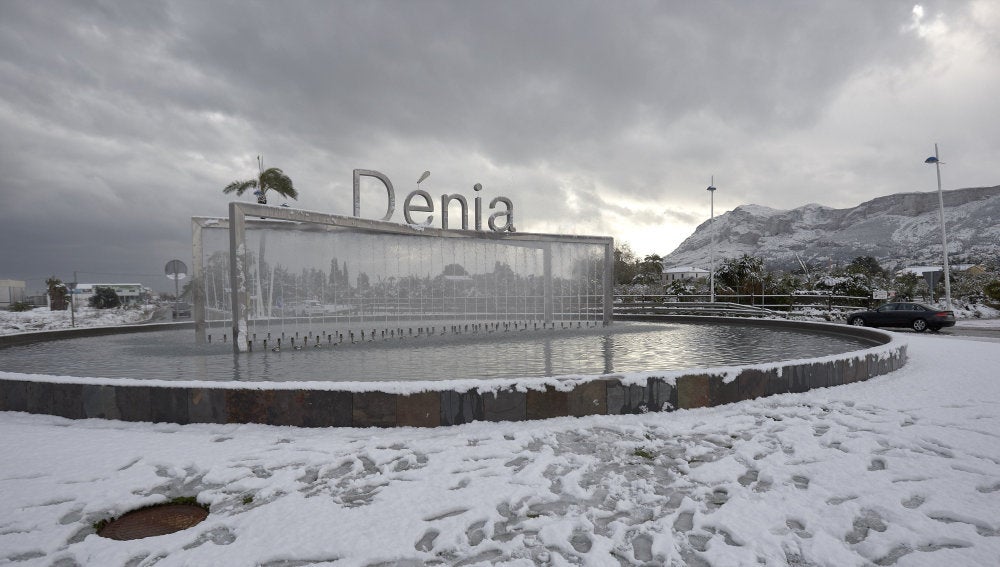 Nieva en Denia (18-01-2017)
