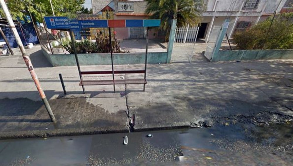 Marquesina en la que tuvo lugar el asesinato