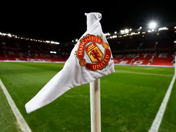 Un banderín de Old Trafford Un banderín de Old Trafford