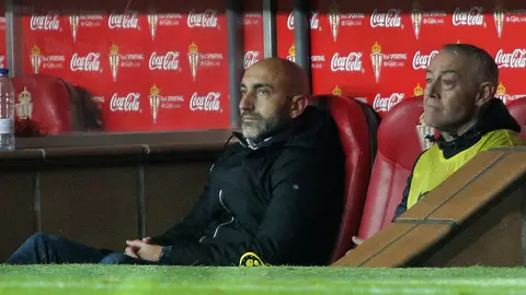 Abelardo, durante un partido con el Sporting Abelardo, durante un partido con el Sporting