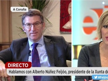 Alberto Núñez Feijóo, durante una entrevista en Espejo Público