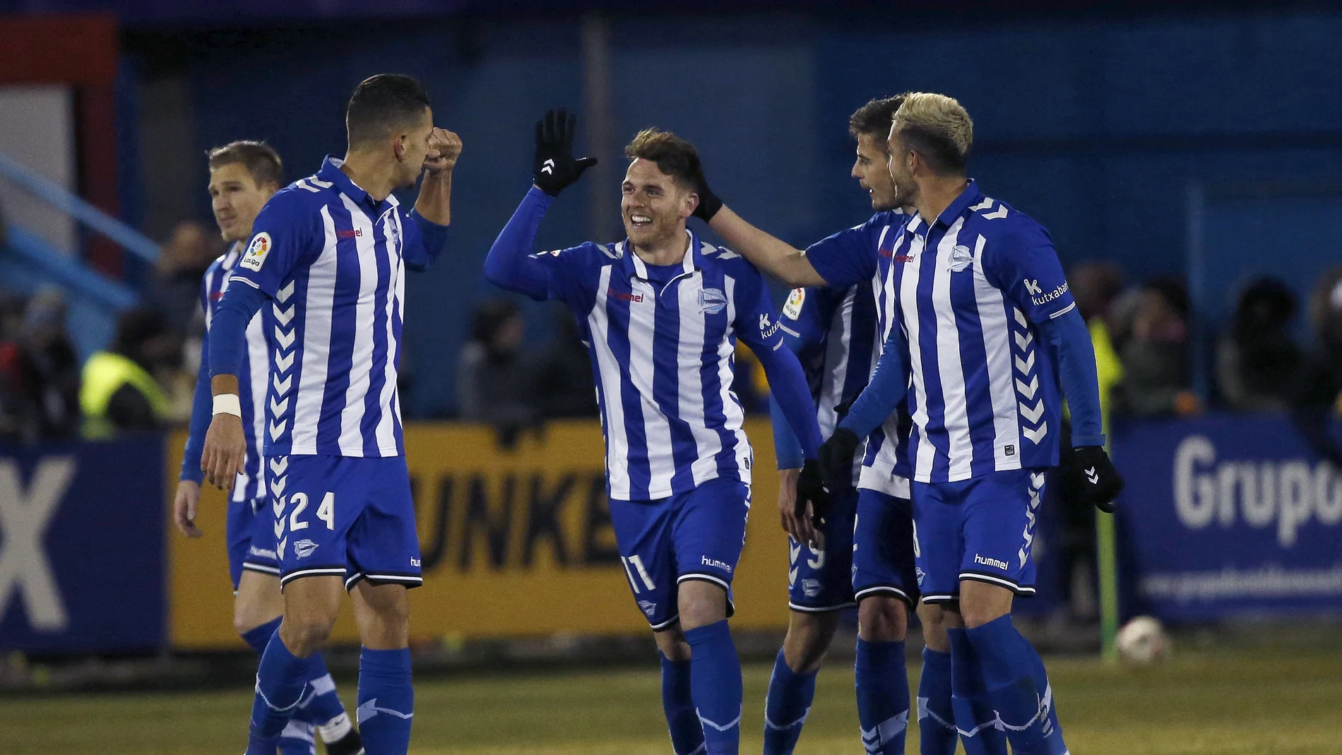 Ibai Gómez celebra un gol con el Alavés Ibai Gómez celebra un gol con el Alavés