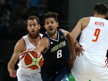 Laprovittola, en el partido contra España en los Juegos de Río Laprovittola, en el partido contra España en los Juegos de Río