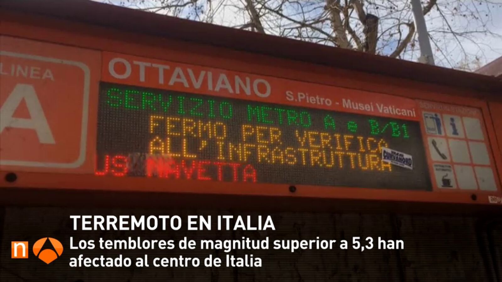 Una cadena de tres terremotos golpea el centro de Italia
