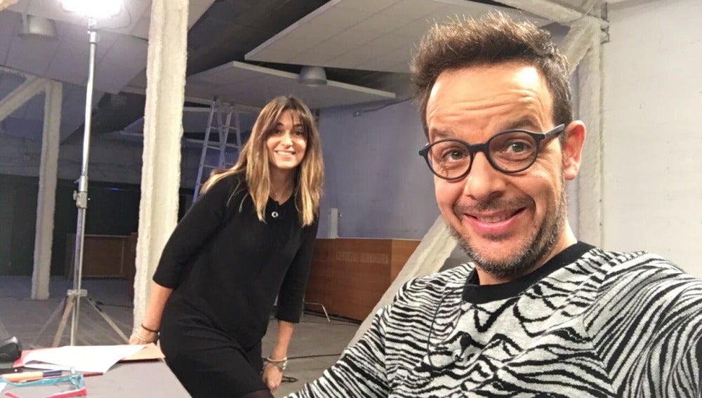 Noemí Galera y Àngel Llácer en los casting de 'Tu cara no me suena todavía'