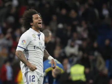 Marcelo en el partido de Copa frente al Celta Marcelo en el partido de Copa frente al Celta