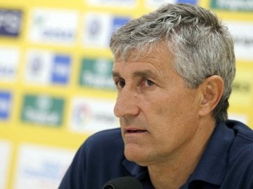 Quique Setién, entrenador de la UD Las Palmas