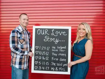 La pareja cuenta su historia de amor La pareja cuenta su historia de amor