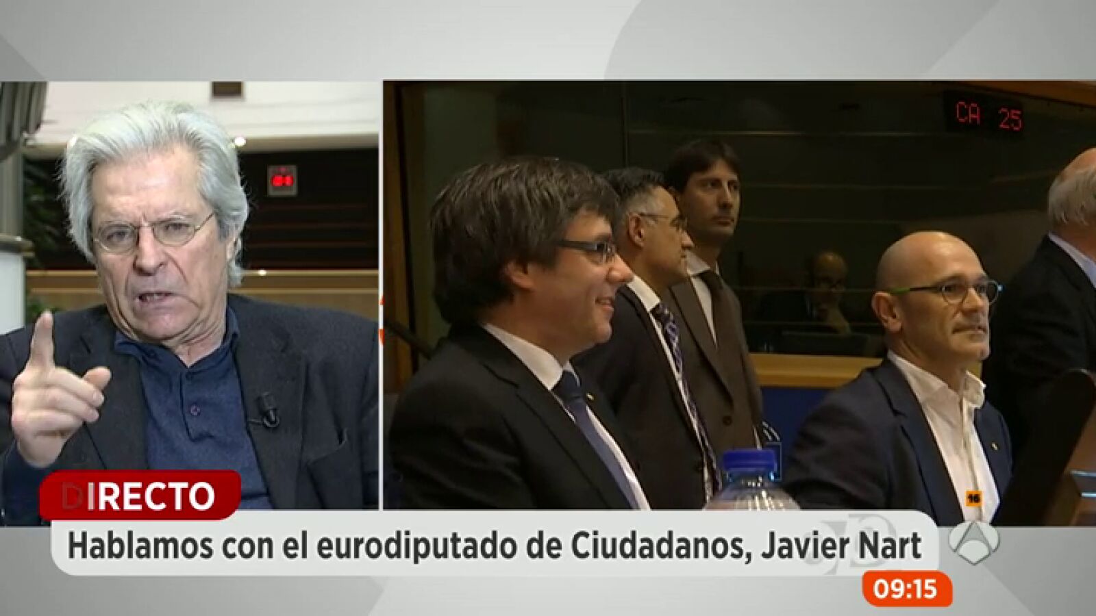 Javier Nart, sobre el acto de Puigdemont en Bruselas: 