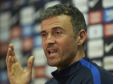 Luis Enrique, en rueda de prensa Luis Enrique, en rueda de prensa