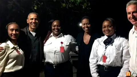 Barack Obama y Michelle de vacaciones Barack Obama y Michelle de vacaciones
