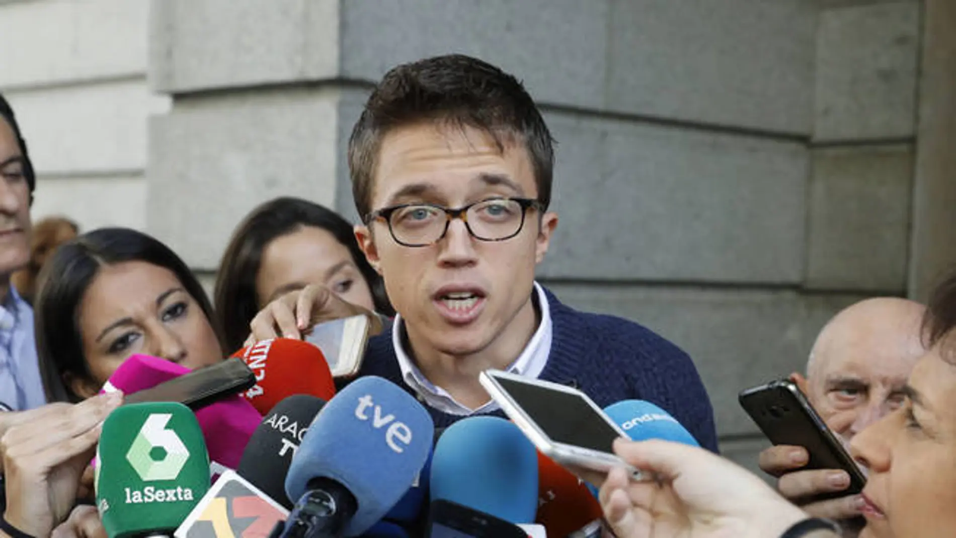 Errejón ante la prensa Errejón ante la prensa