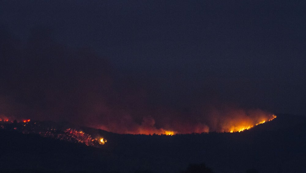 El incendio en la Sierra de Béjar