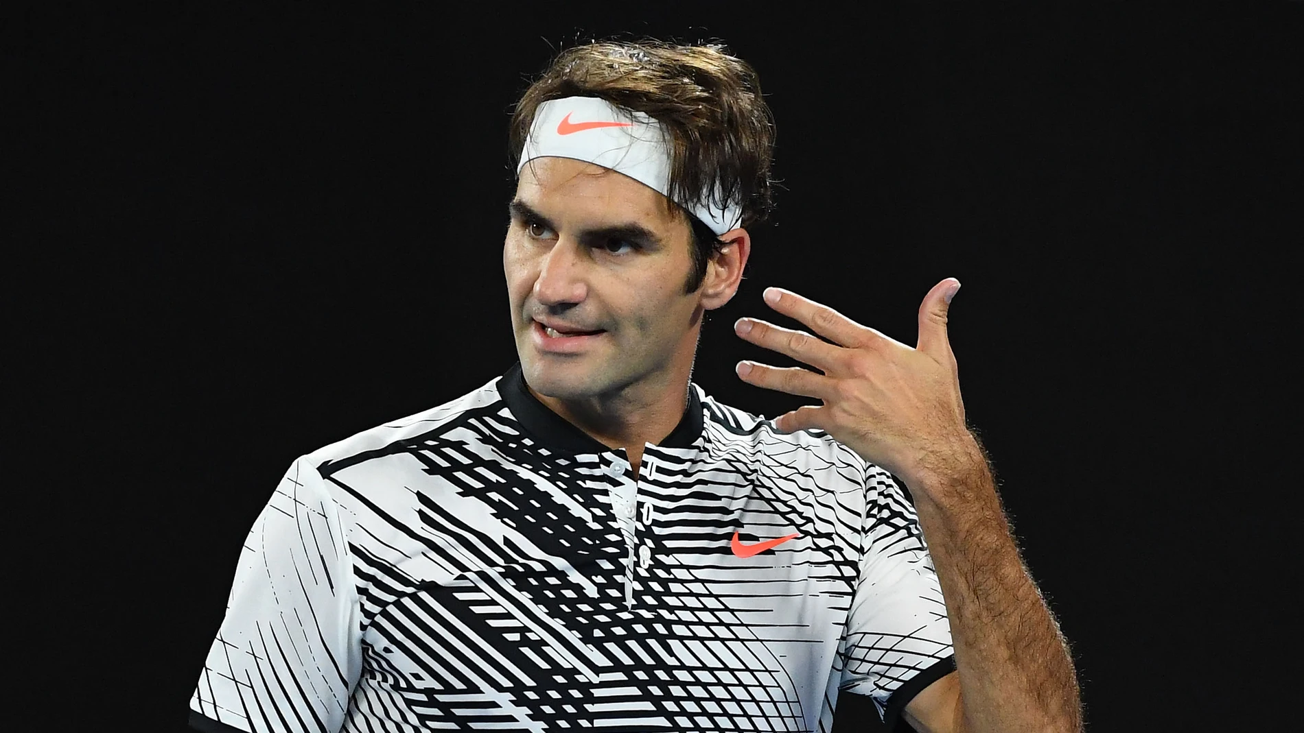 El tenista suizo Roger Federer, en el Open de Australia El tenista suizo Roger Federer, en el Open de Australia