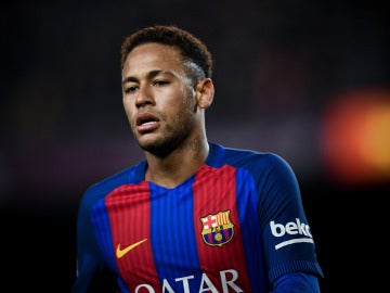 Neymar durante un partido contra el Barcelona