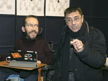 Juan Carlos Monedero y Pablo Echenique Juan Carlos Monedero y Pablo Echenique