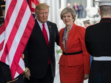Donald Trump y Theresa May Donald Trump y Theresa May