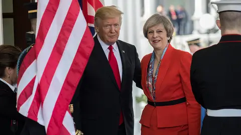 Donald Trump y Theresa May Donald Trump y Theresa May