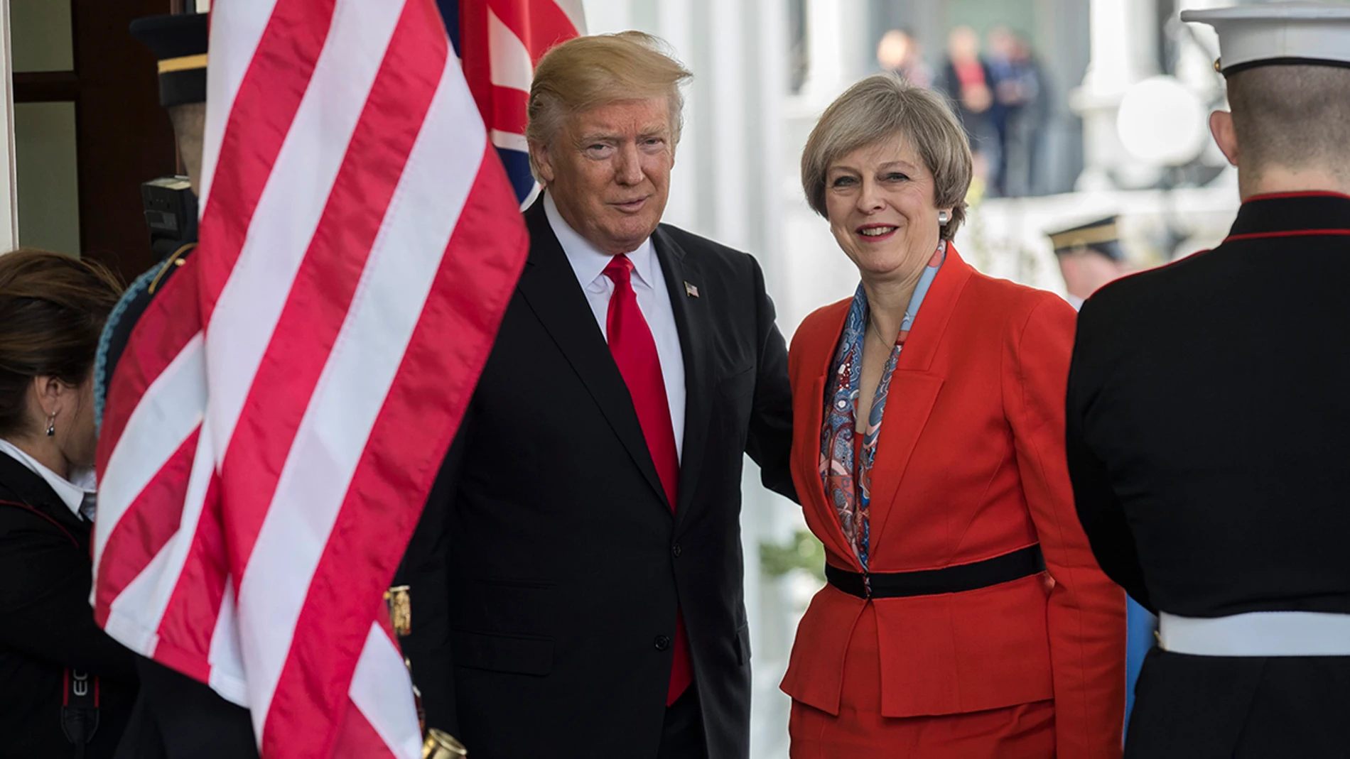Donald Trump y Theresa May Donald Trump y Theresa May