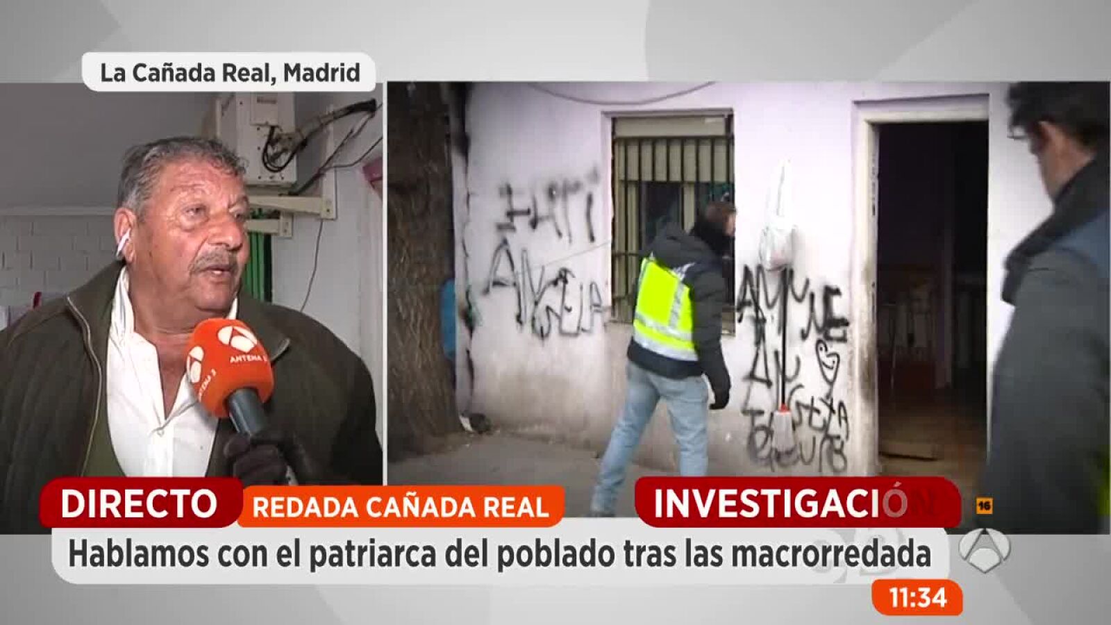Nueva redada en la Cañada Real con el fin de desmantelar los clanes de los Bigotes y los Parede