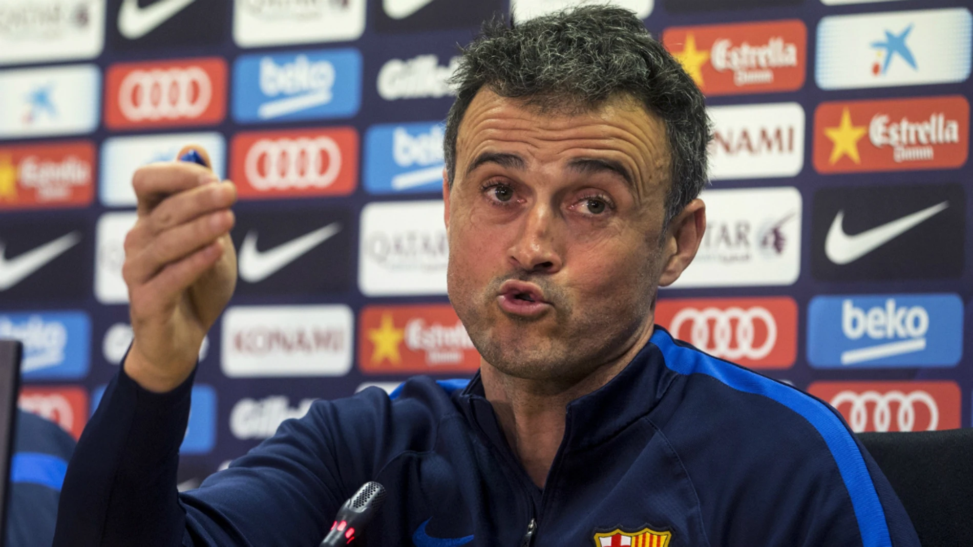 Luis Enrique, en rueda de prensa Luis Enrique, en rueda de prensa