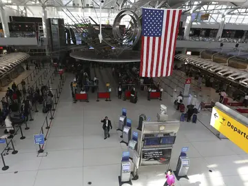 Vista general del aeropuerto de John Fitzgerald Kennedy (JFK) de Nueva York Vista general del aeropuerto de John Fitzgerald Kennedy (JFK) de Nueva York