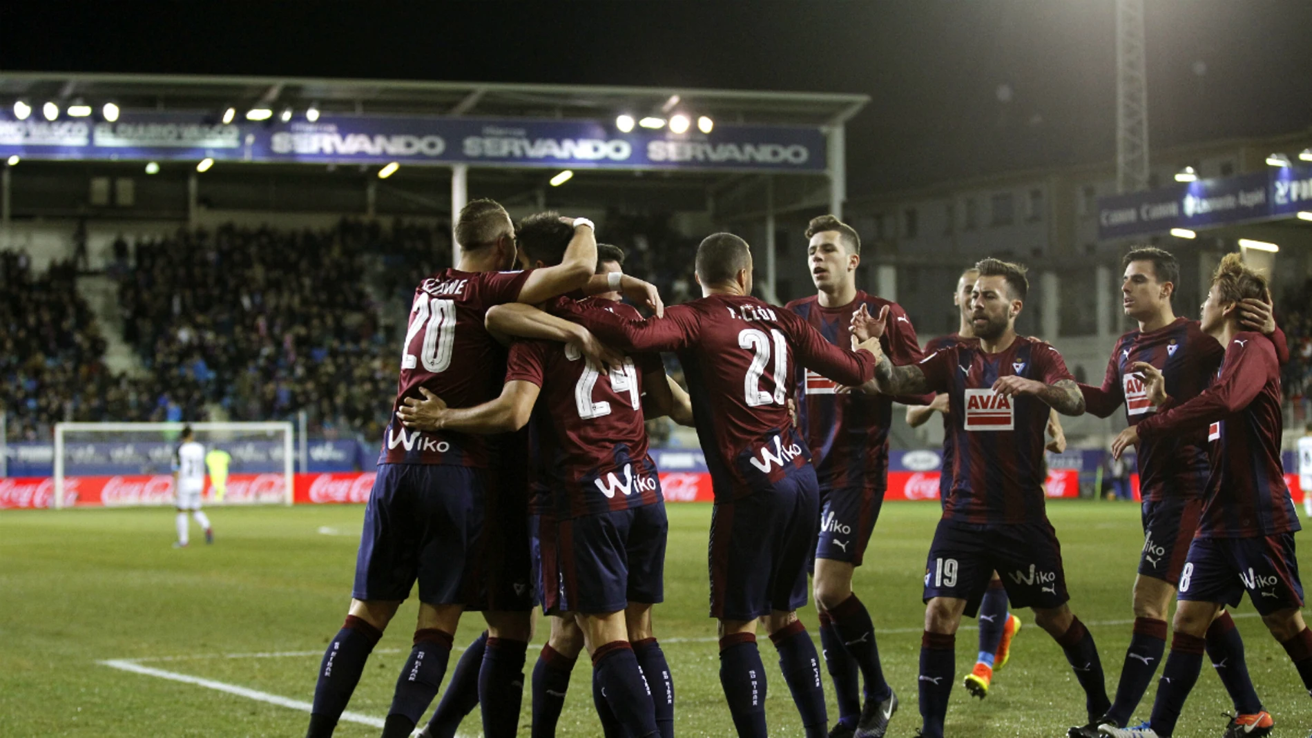 El Eibar celebra un gol El Eibar celebra un gol