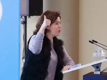 Soraya Sáenz de Santamaría, en un acto en Logroño Soraya Sáenz de Santamaría, en un acto en Logroño