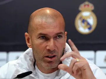 Zinedine Zidane, en rueda de prensa Zinedine Zidane, en rueda de prensa