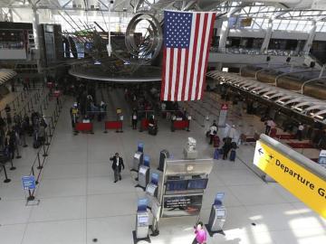Refugiados en el aeropuerto de EEUU