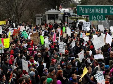 Manifestaciones por el decreto anti-musulmanes de Trump Manifestaciones por el decreto anti-musulmanes de Trump