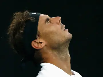Nadal se lamenta durante el Open de Australia Nadal se lamenta durante el Open de Australia
