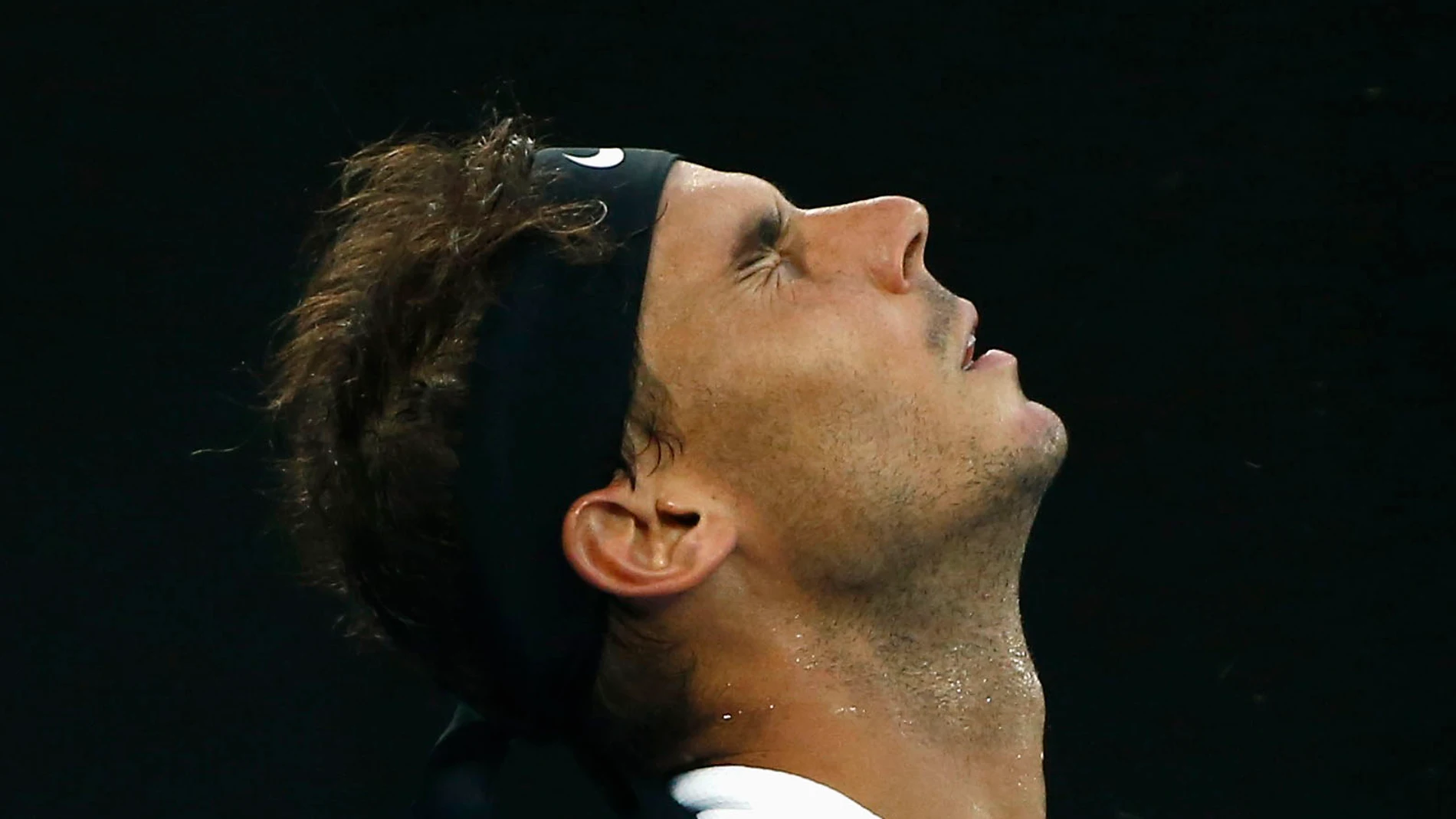 Nadal se lamenta durante el Open de Australia Nadal se lamenta durante el Open de Australia