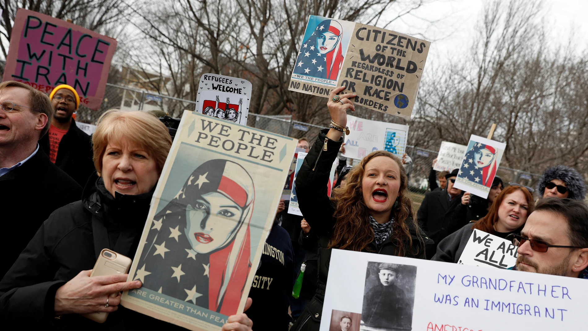 Protestas contra Donald Trump en las puertas de la Casa Blanca Protestas contra Donald Trump en las puertas de la Casa Blanca