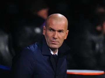 Zidane, en un partido con el Real Madrid Zidane, en un partido con el Real Madrid