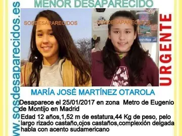 Menor desaparecida Menor desaparecida