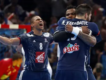 Francia celebra el Mundial de balonmano Francia celebra el Mundial de balonmano
