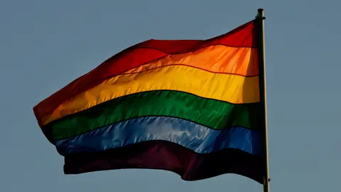 Imagen de archivo de una bandera LGTBI Imagen de archivo de una bandera LGTBI