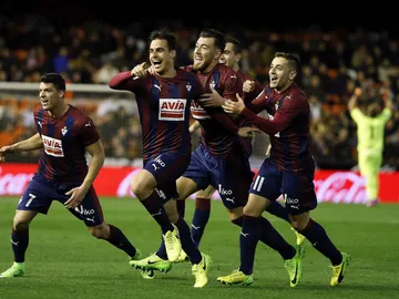 El Eibar celebra un gol El Eibar celebra un gol