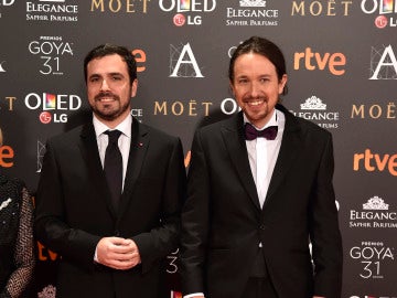Pablo Iglesias y Alberto Garzón Pablo Iglesias y Alberto Garzón