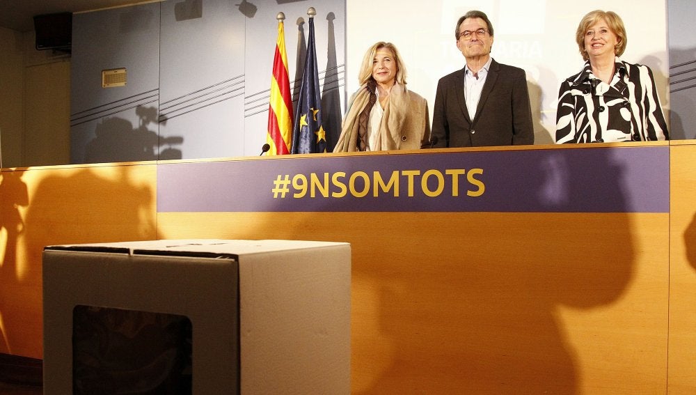 Artur Mas antes de comenzar su declaración