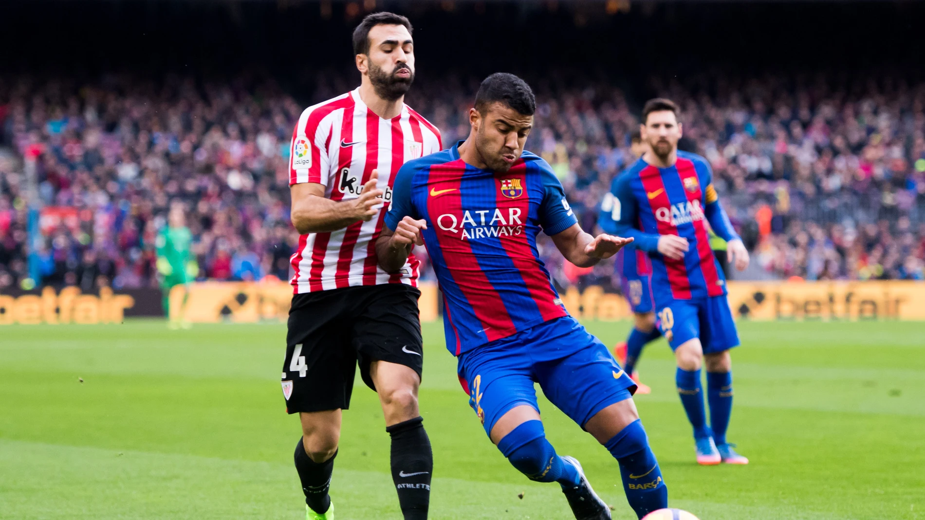 Rafinha durante el partido frente al Athletic Rafinha durante el partido frente al Athletic